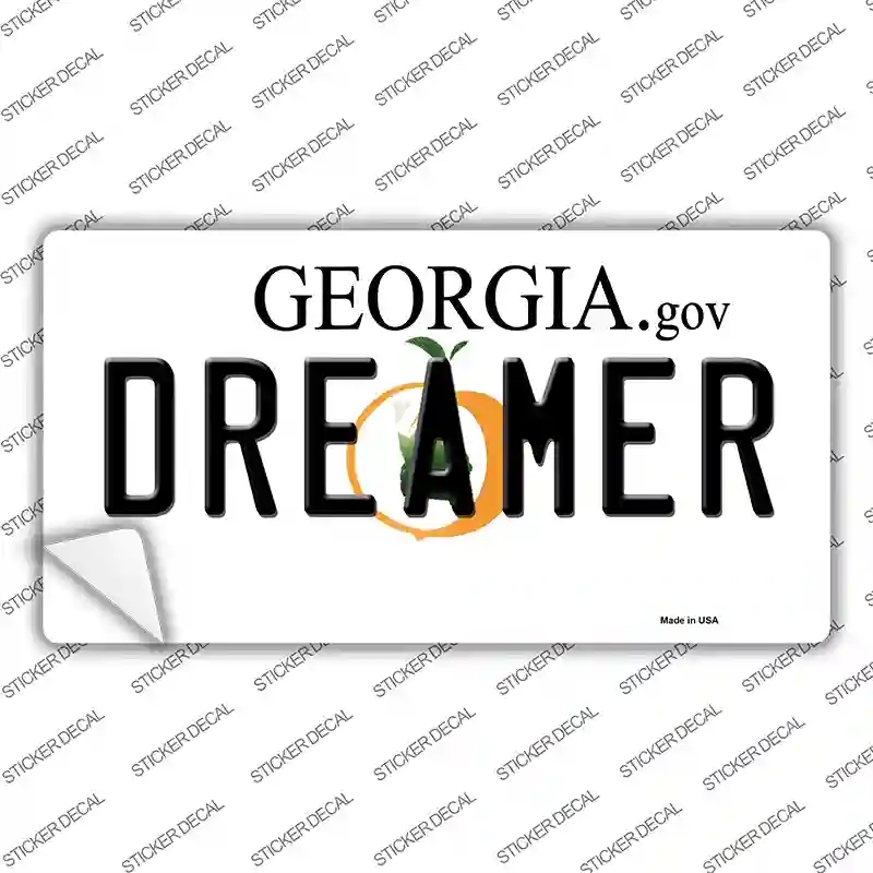 LP-6168s-S Dreamer Georgia Novelty Sticker Decal - Small