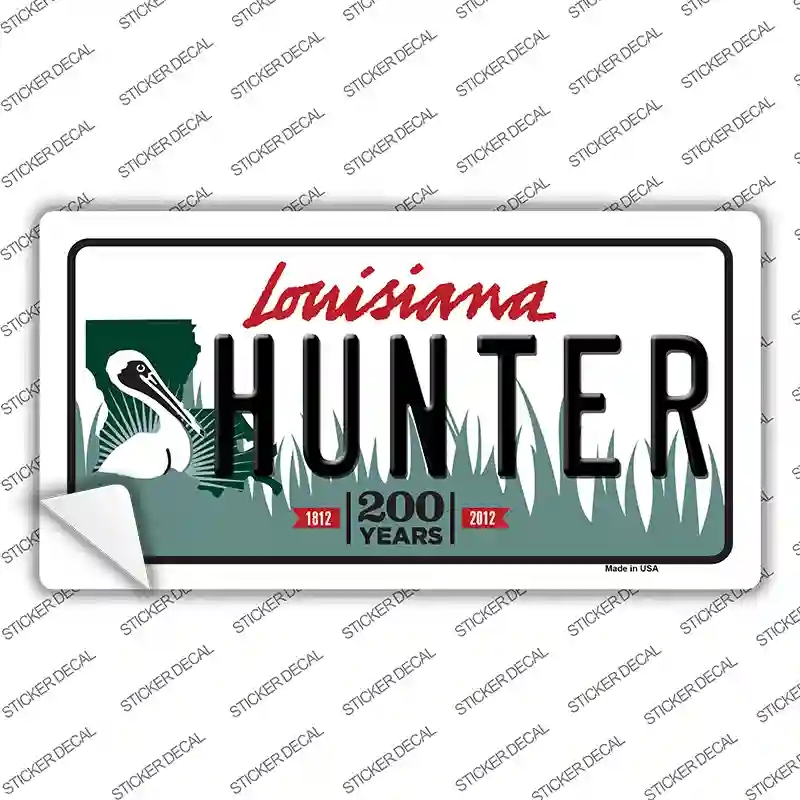 LP-6194s-L Hunter Louisiana Novelty Sticker Decal - Large