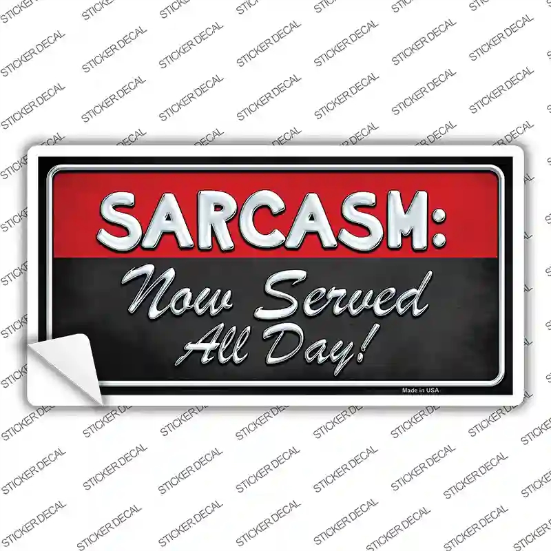 LP-8783s-S Sarcasm Novelty Sticker Decal - Small