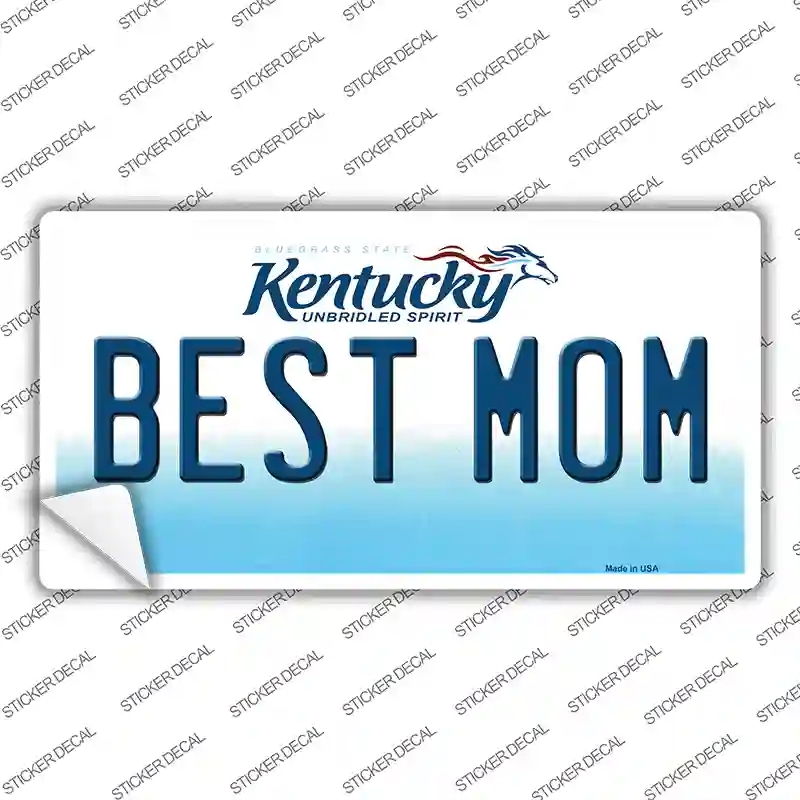 LP-6771s-L Best Mom Kentucky Novelty Sticker Decal - Large