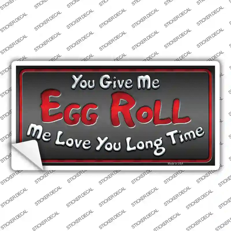 LP-8640s-L Egg Roll Novelty Sticker Decal - Large