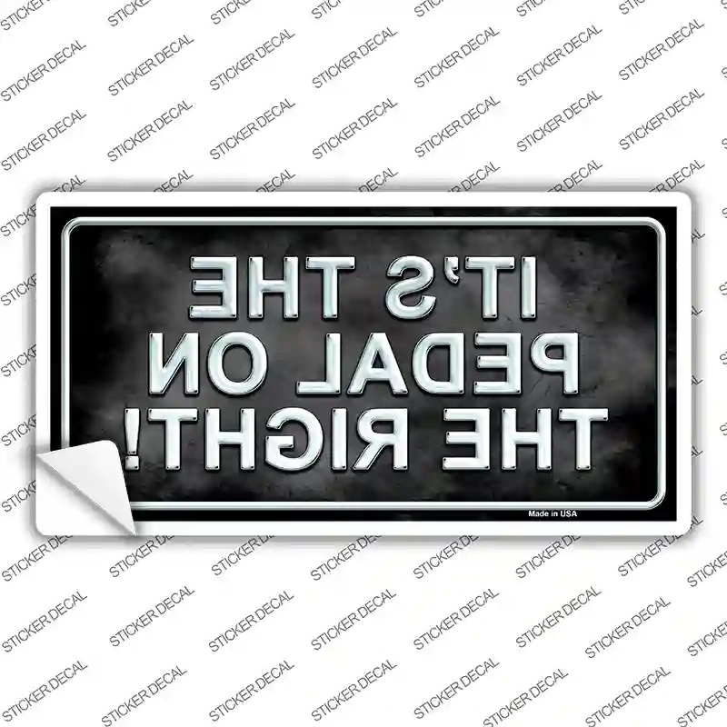 LP-8646s-S Pedal on the Right Novelty Sticker Decal - Small