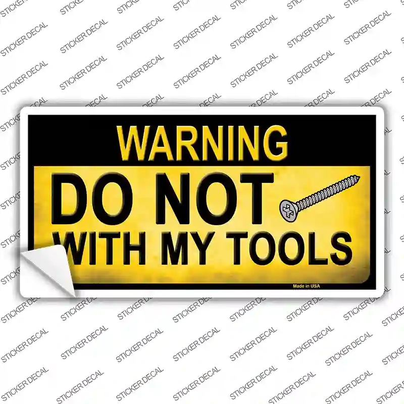 LP-8647s-S Do Not Screw Novelty Sticker Decal - Small