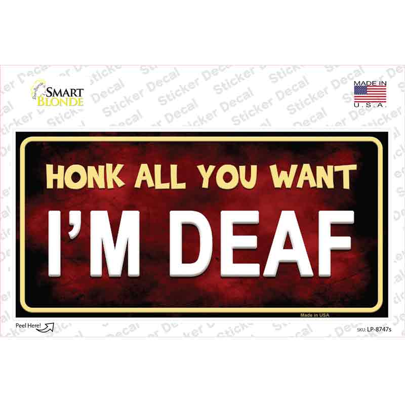 LP-8747s-M Honk All You Want Novelty Sticker Decal - Medium