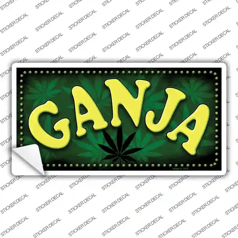 LP-8758s-XL Ganja Novelty Sticker Decal - Extra Large