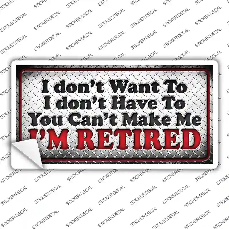 LP-8768s-S You Cant Make Me Novelty Sticker Decal - Small