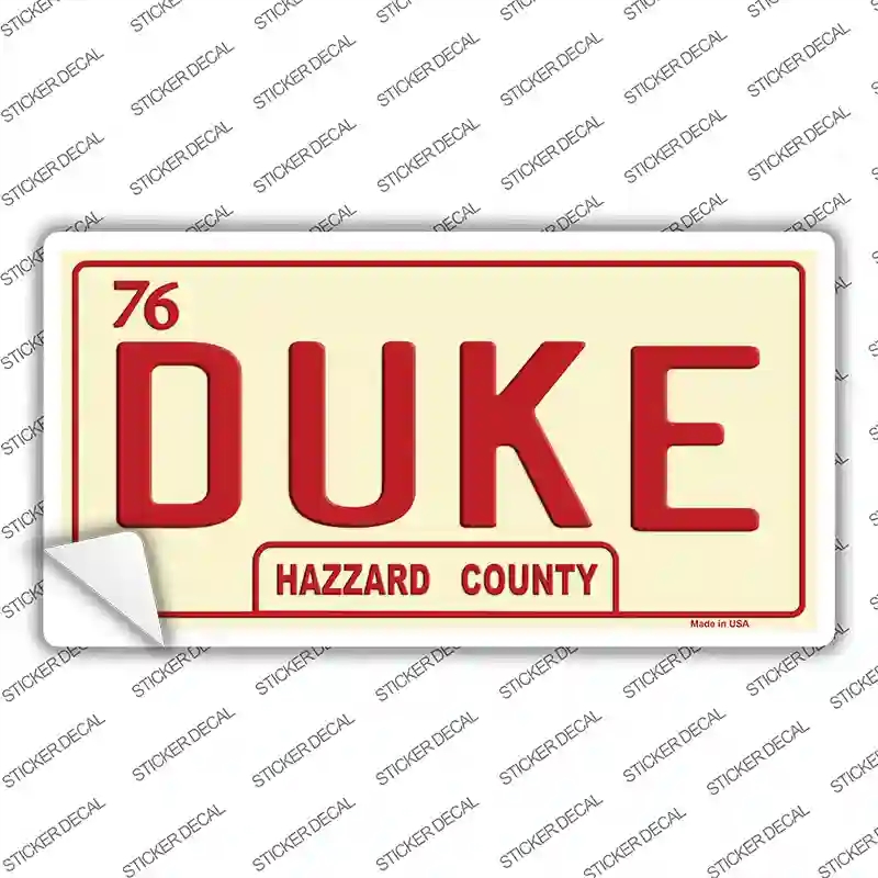 LP-8714s-S Duke Novelty Sticker Decal - Small