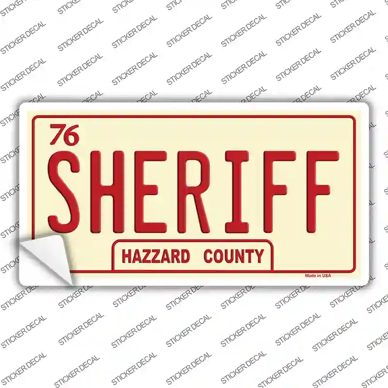 LP-8717s-S Sheriff Novelty Sticker Decal - Small