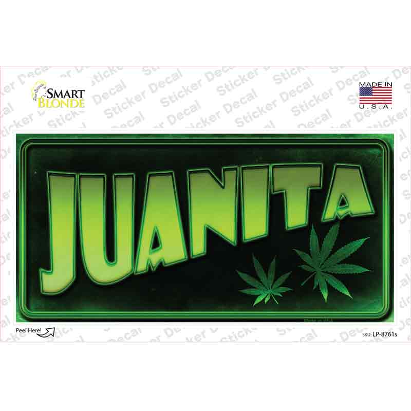 LP-8761s-M Juanita Novelty Sticker Decal - Medium