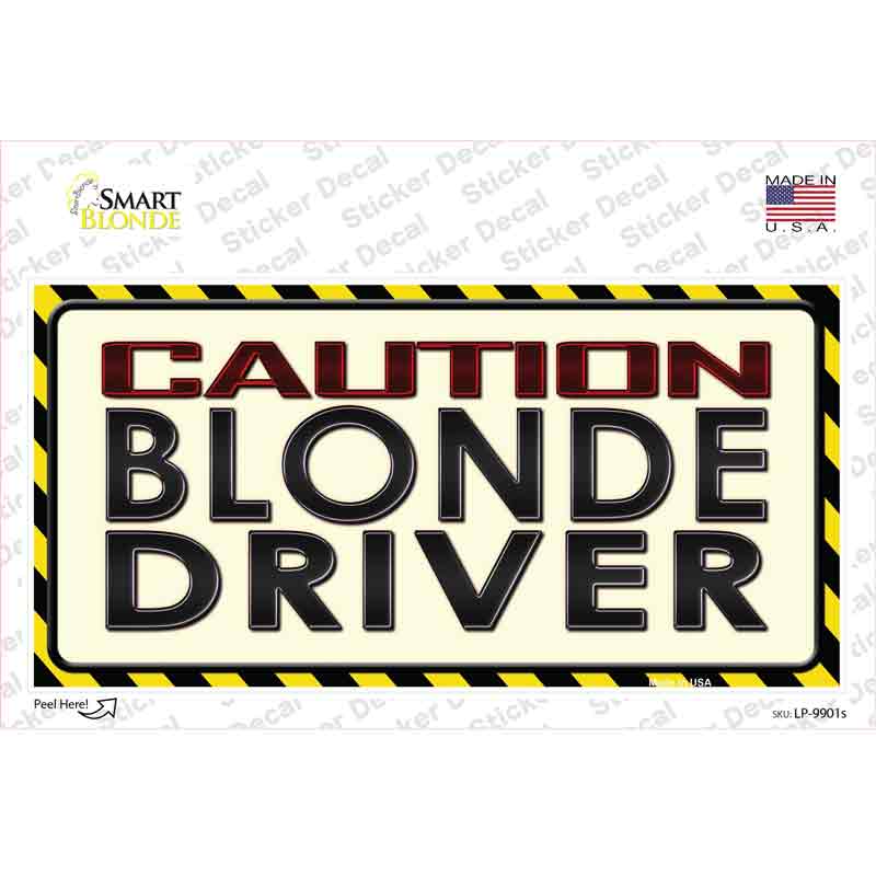 LP-9901s-M Caution Driver Novelty Sticker Decal - Medium