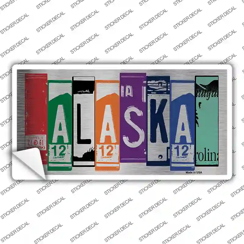 LPC-1016s-S Alaska Art Novelty Sticker Decal - Small