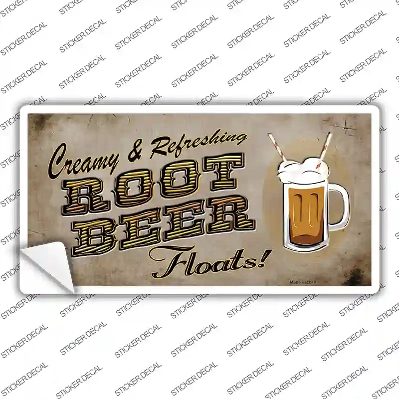 LP-9907s-S Root Beer Floats Novelty Sticker Decal - Small