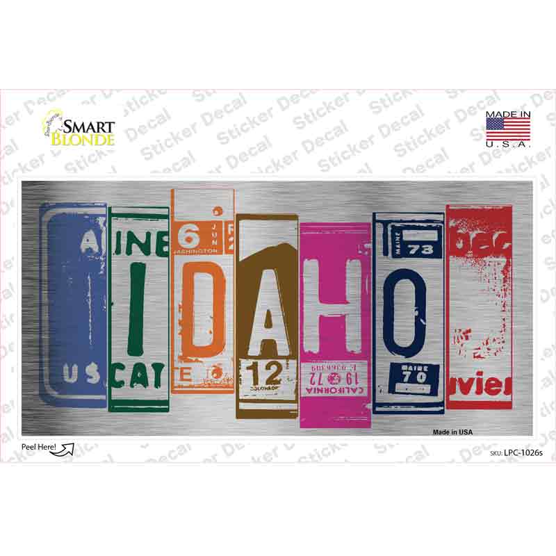 LPC-1026s-M Idaho Art Novelty Sticker Decal - Medium