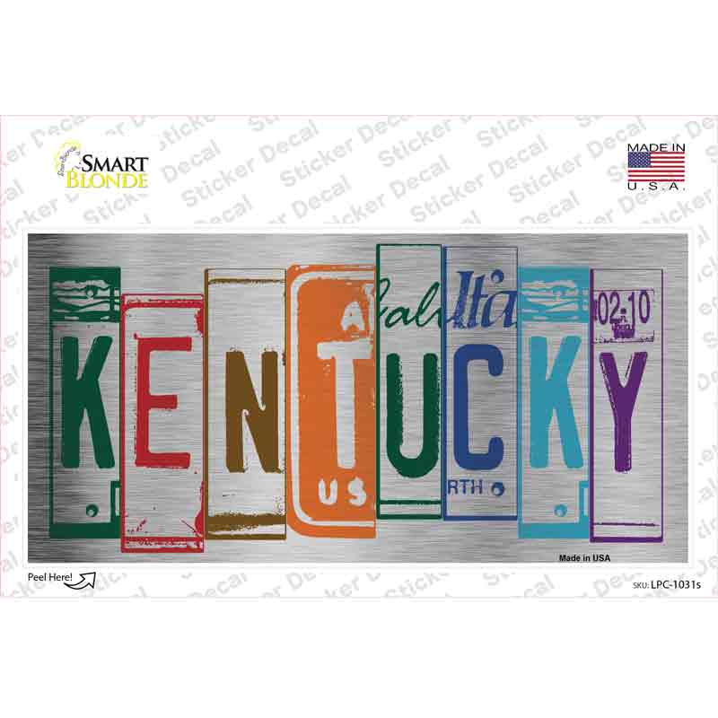 LPC-1031s-M Kentucky Art Novelty Sticker Decal - Medium