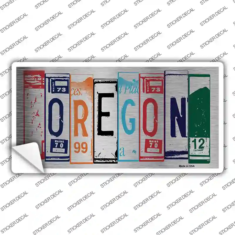 LPC-1051s-L Oregon Art Novelty Sticker Decal - Large