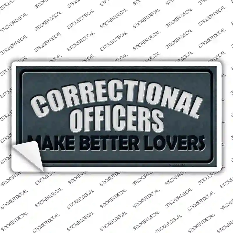 LP-9347s-S Corrections Officer Better Lover Novelty Sticker Decal - Small