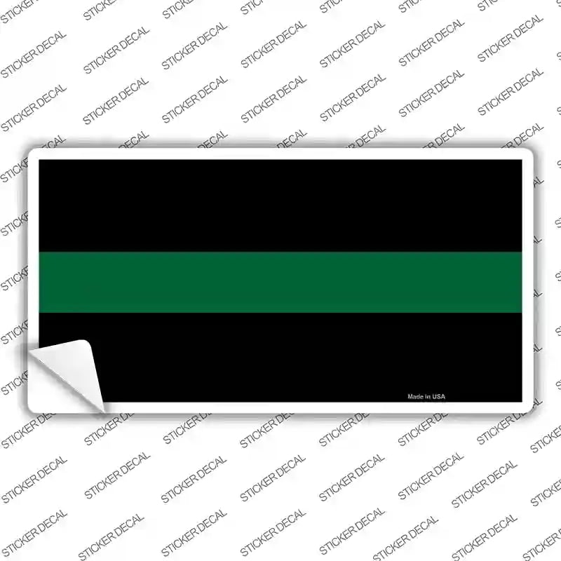 LP-9412s-XL Thin Green Line Novelty Sticker Decal - Extra Large