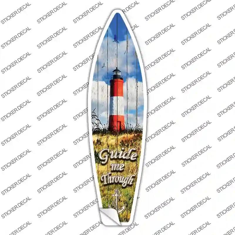 SB-087s-XL Guide Me Through Novelty Surfboard Sticker Decal - Extra Large