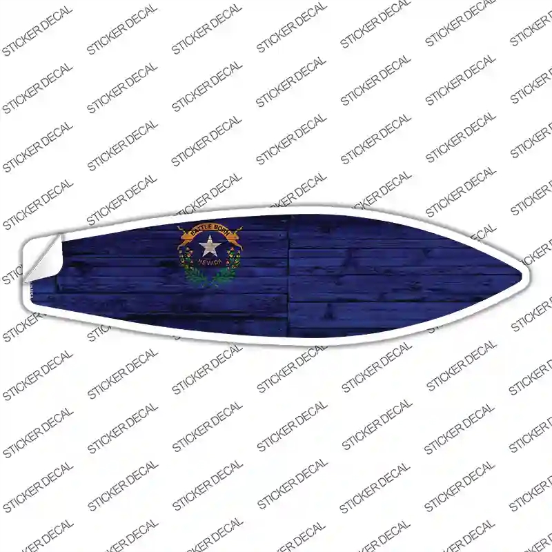 SB-127s-L Nevada State Flag Novelty Surfboard Sticker Decal - Large