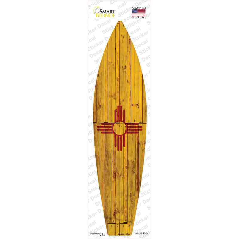 SB-130s-M   Mexico State Flag Novelty Surfboard Sticker Decal - Medium