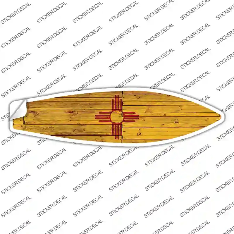 SB-130s-S   Mexico State Flag Novelty Surfboard Sticker Decal - Small