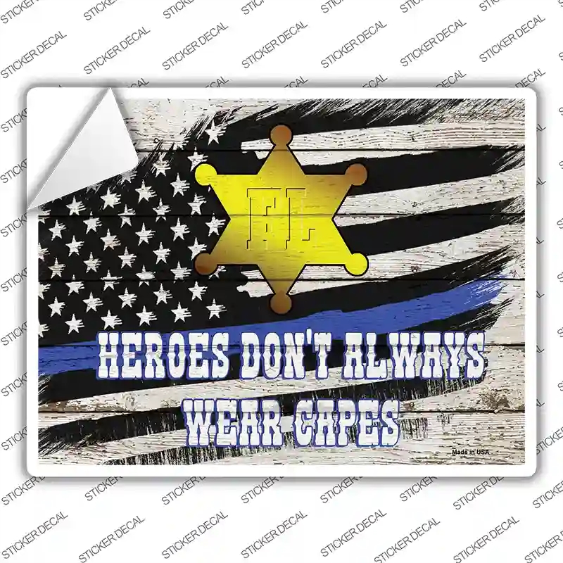 P-3344s-S Florida Sheriff Novelty Rectangle Sticker Decal - Small