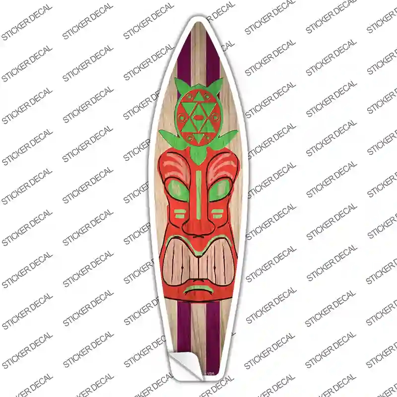 SB-313s-S Tiki Turtle Novelty Surfboard Sticker Decal - Small