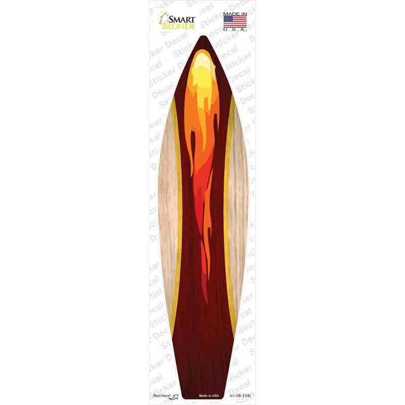 SB-334s-M Lava Flame Novelty Surfboard Sticker Decal - Medium