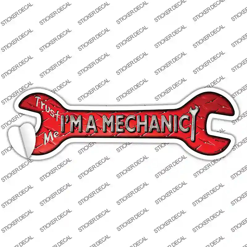 W-066s-L Im A Mechanic Novelty Wrench Sticker Decal - Large