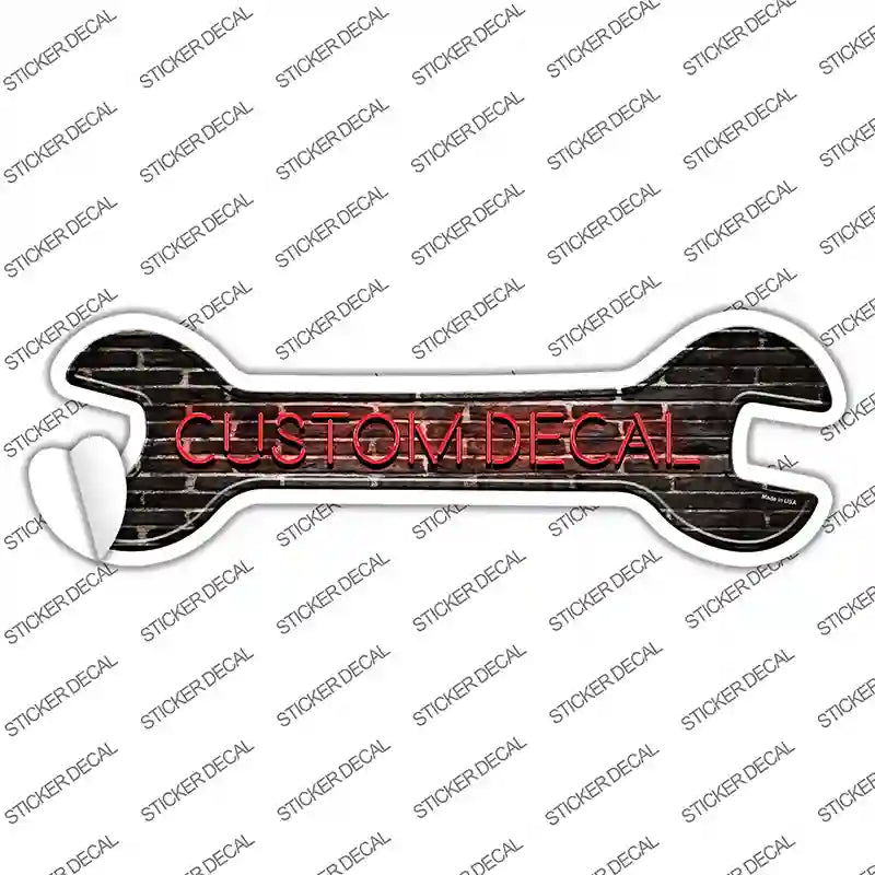 W-127s-XL Custom Novelty Wrench Sticker Decal - Extra Large