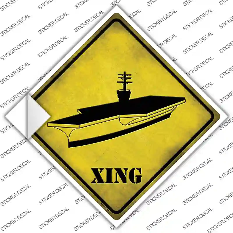 CX-362s-XL Aircraft Carrier Novelty Diamond Sticker Decal - Extra Large