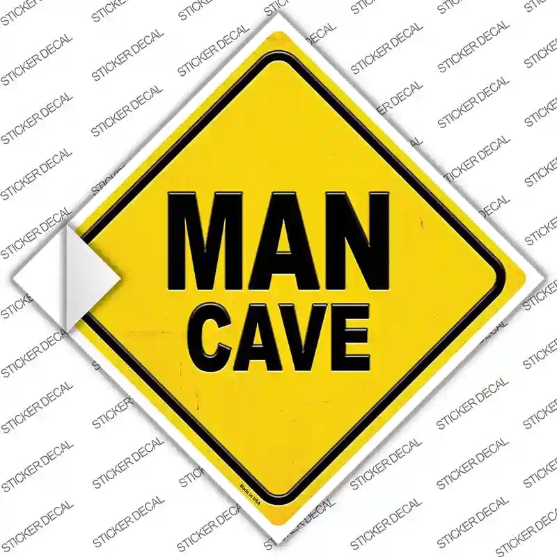 CX-365s-L Man Cave Novelty Diamond Sticker Decal - Large