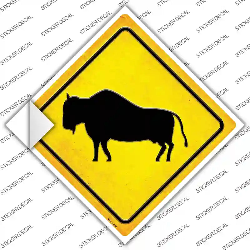 CX-597s-S Buffalo Novelty Diamond Sticker Decal - Small