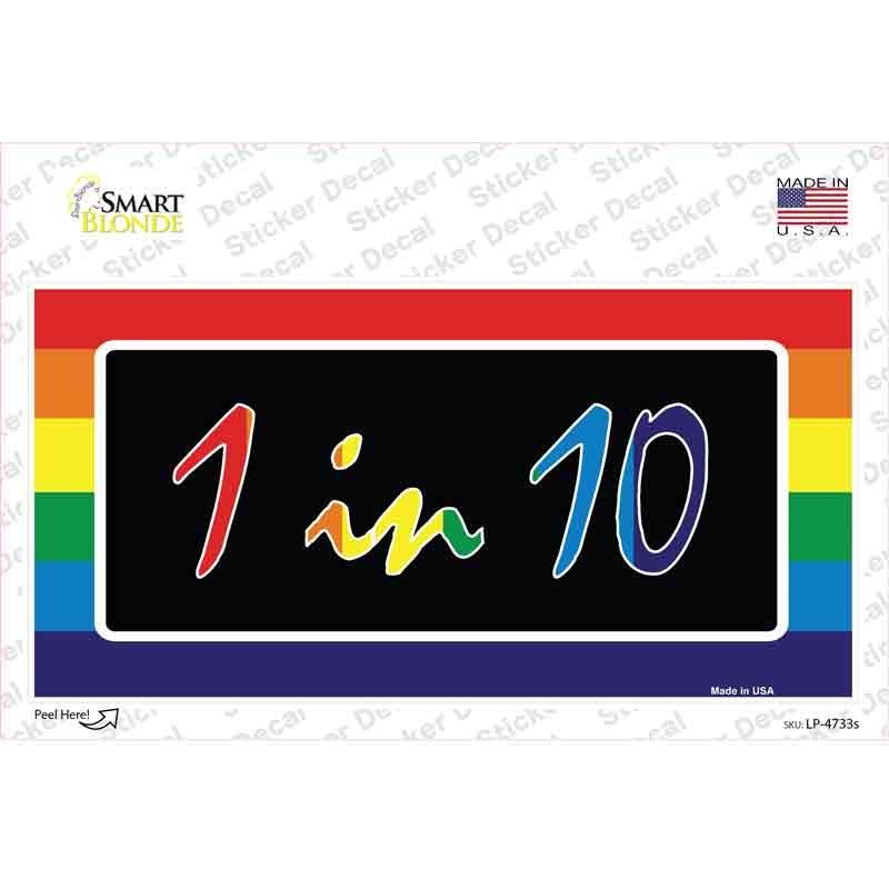 LP-4733s-M 1 in 10 Novelty Sticker Decal - Medium
