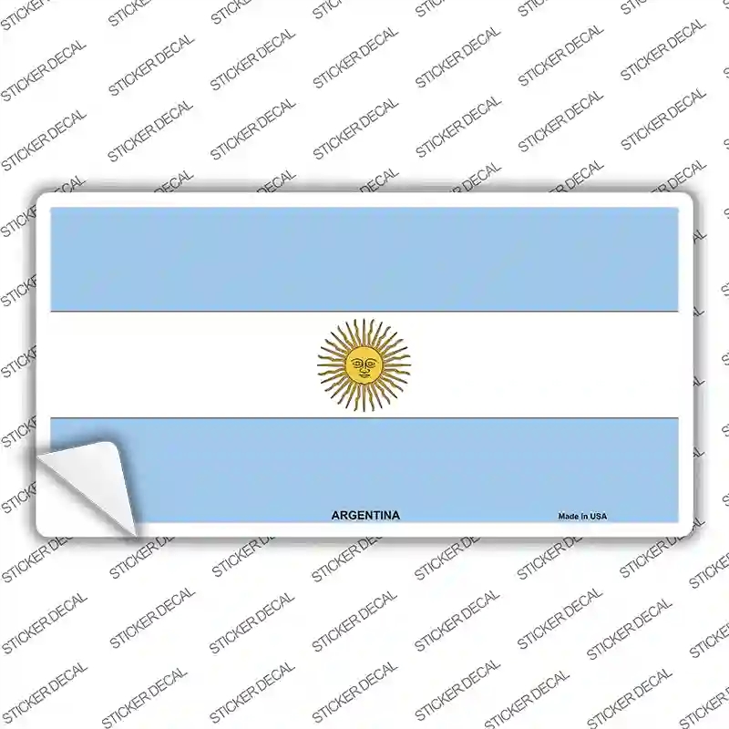 LP-474s-S Argentina Flag Novelty Sticker Decal - Small