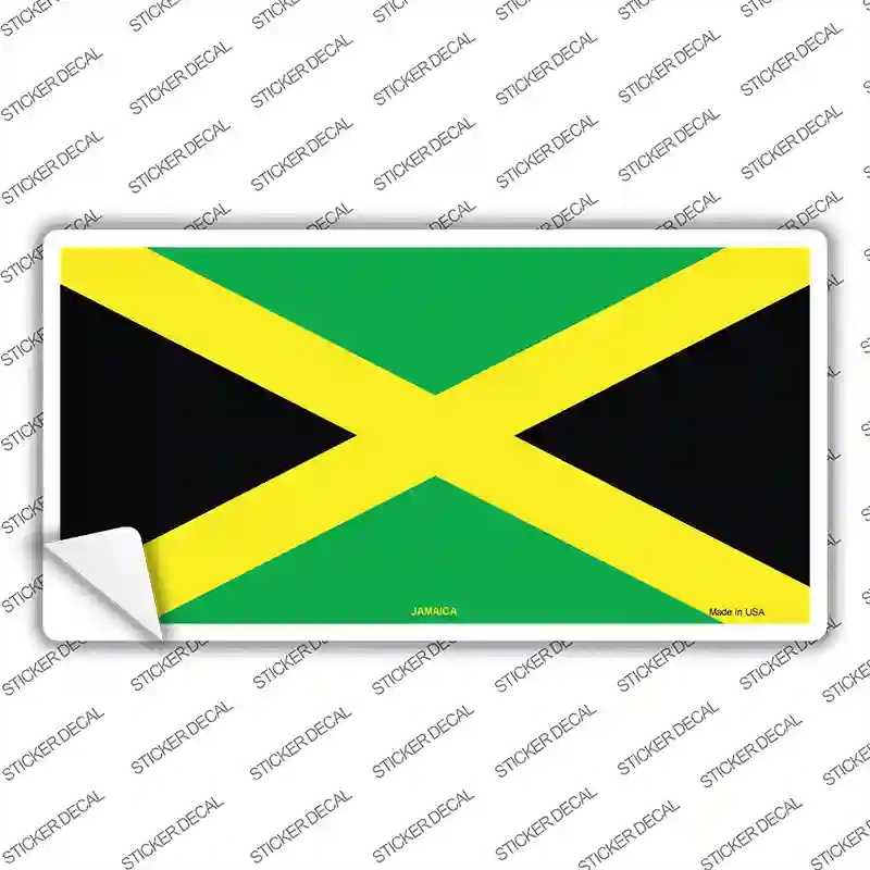 LP-485s-XL Jamaica Flag Novelty Sticker Decal - Extra Large