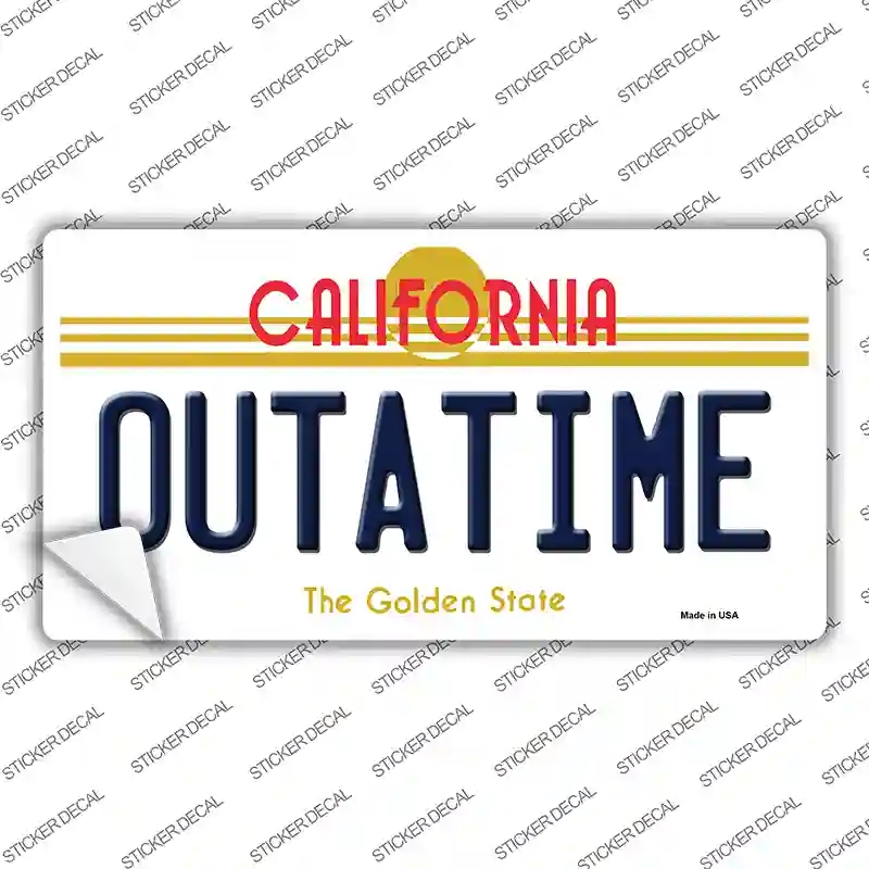 LP-4881s-L California Outtatime Novelty Sticker Decal - Large
