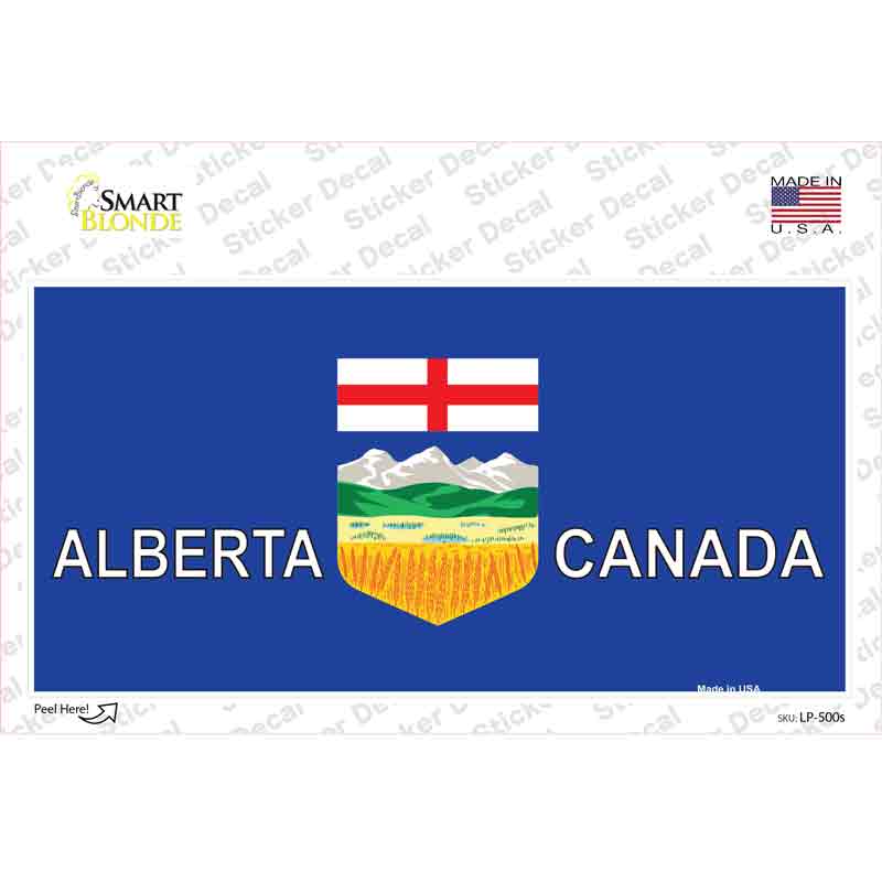 LP-500s-M Alberta Canada Novelty Sticker Decal - Medium