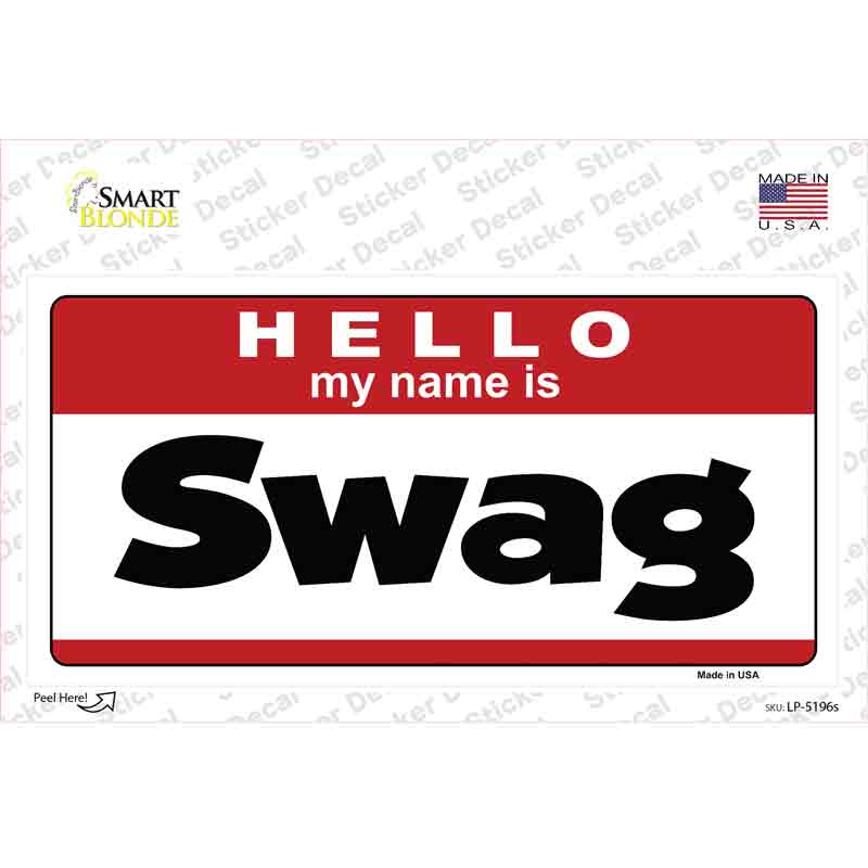 LP-5196s-M Swag Novelty Sticker Decal - Medium