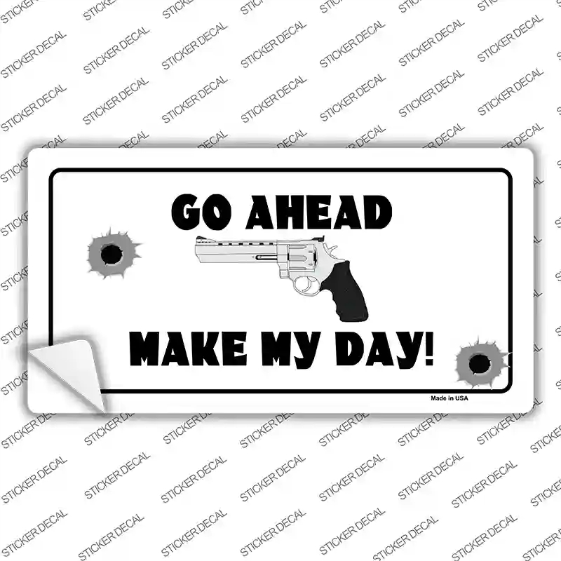LP-5210s-XL Go Ahead Make My Day Novelty Sticker Decal - Extra Large