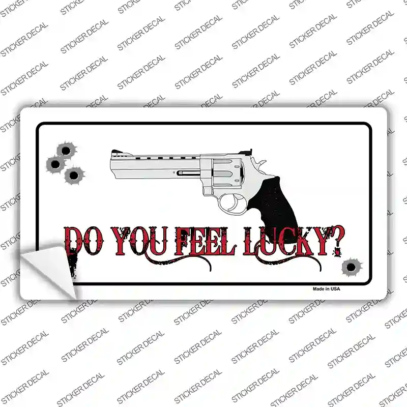 LP-5211s-S Do You Feel Lucky Novelty Sticker Decal - Small