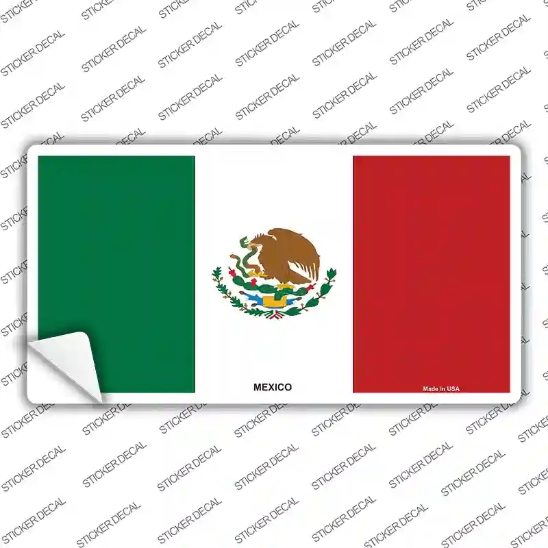 LP-523s-XL Plain Mexico Flag Novelty Sticker Decal - Extra Large