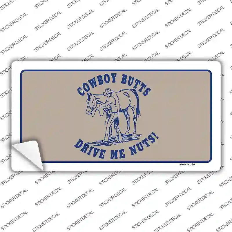 LP-5250s-L Cowboy Butts Novelty Sticker Decal - Large