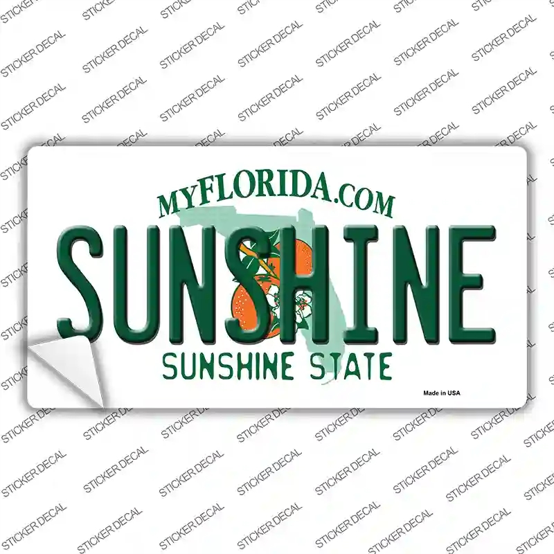 LP-6033s-S Sunshine Florida Novelty Sticker Decal - Small