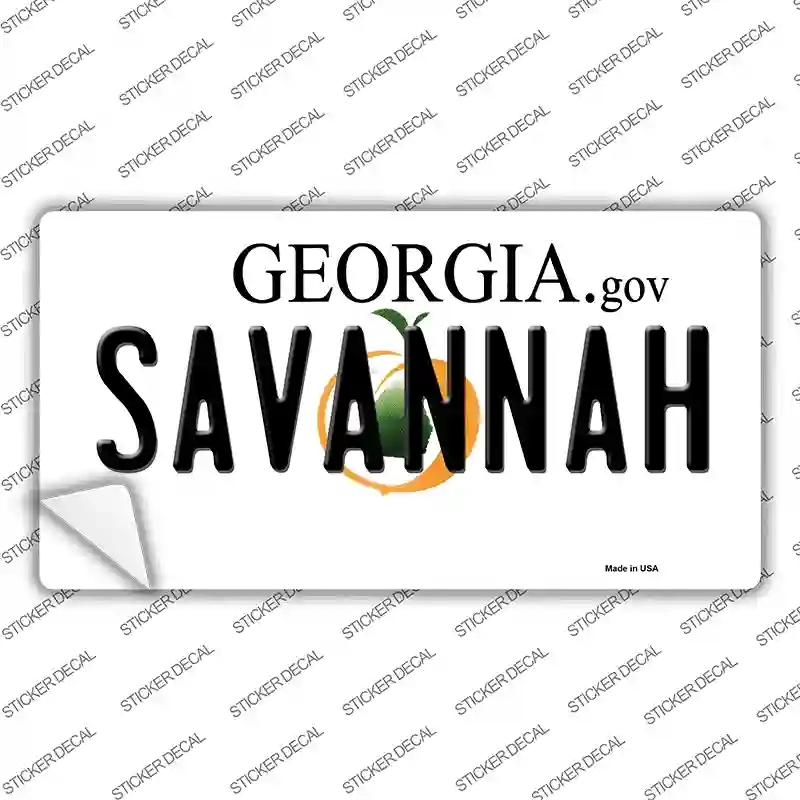 LP-6140s-XL Savannah Georgia Novelty Sticker Decal - Extra Large