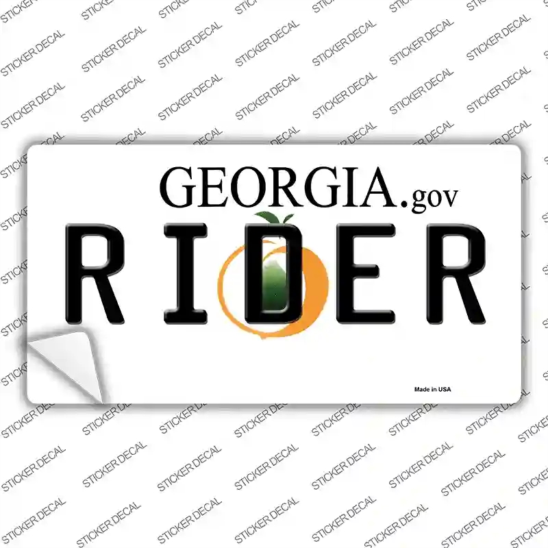 LP-6173s-L Rider Georgia Novelty Sticker Decal - Large