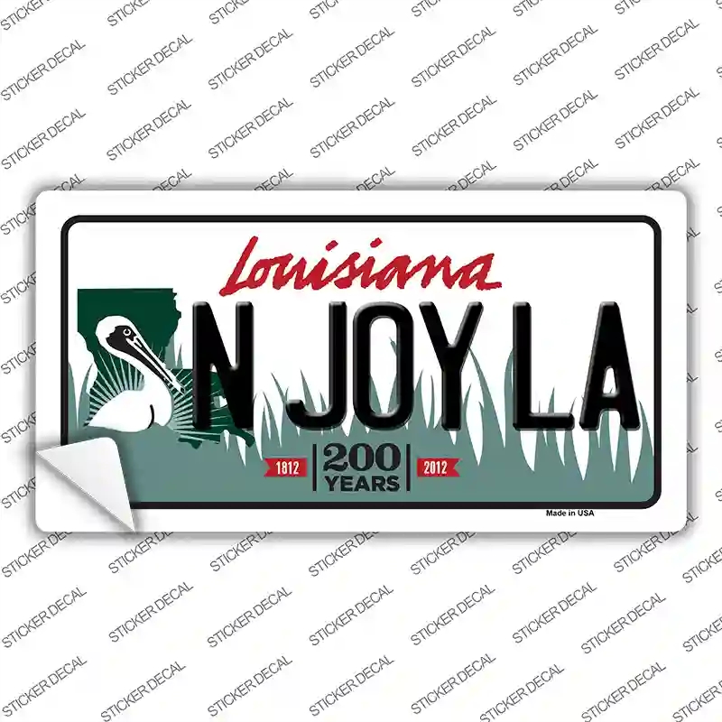 LP-6195s-S N Joy La Louisiana Novelty Sticker Decal - Small