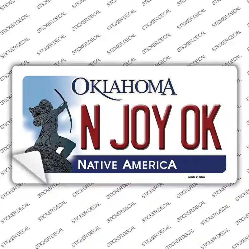 LP-6227s-S N Joy Ok Oklahoma Novelty Sticker Decal - Small