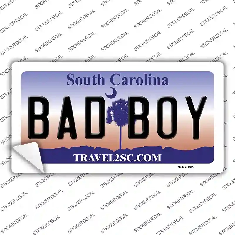 LP-6279s-S Bad Boy South Carolina Novelty Sticker Decal - Small