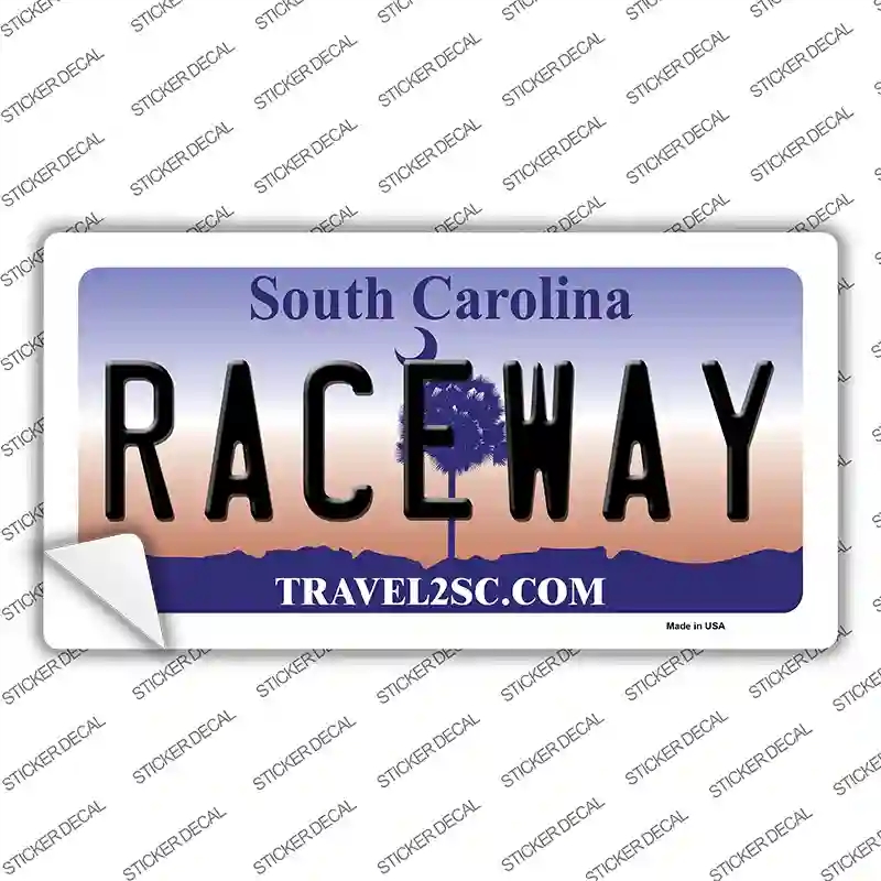 LP-6310s-XL Raceway South Carolina Novelty Sticker Decal - Extra Large